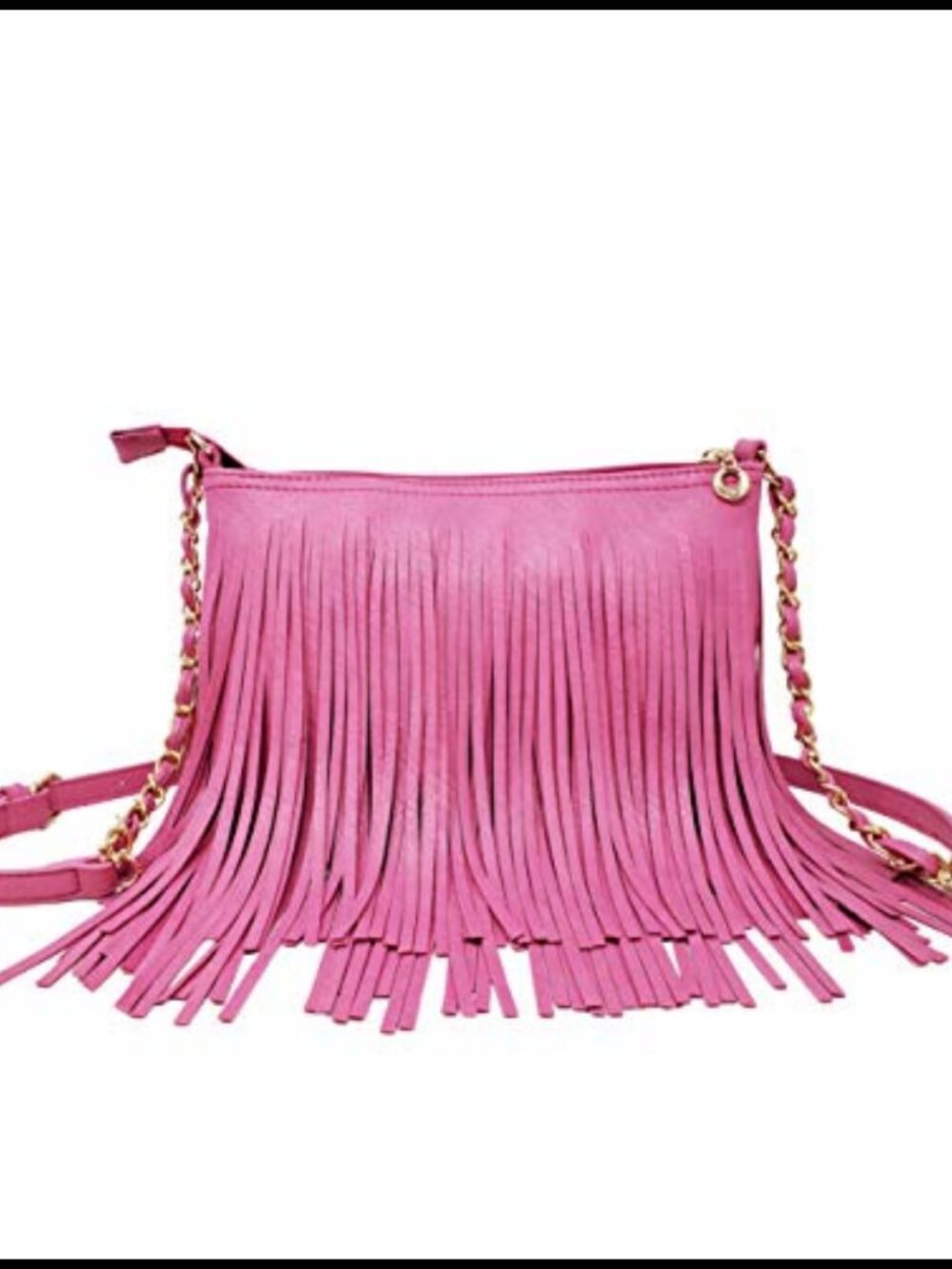 Fringe Crossbody Shoulder Bag with Adjustable Strap Tassel Messenger Purse